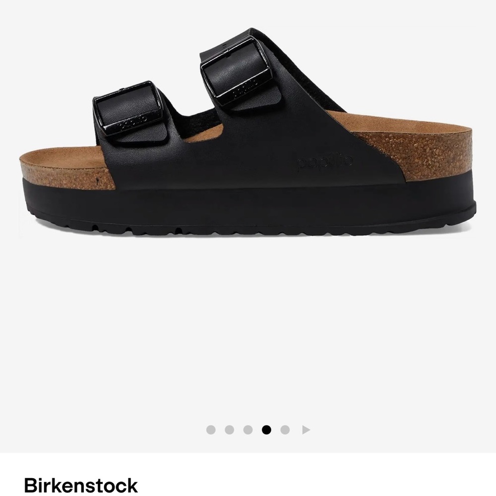 Birkenstock Black platform Arizona